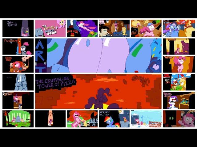 Pizza Tower MLP Pizza Party! Pinkie Pie Mod - All Title Cards