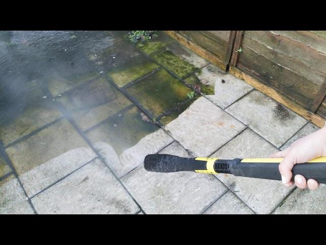 Karcher K5 Full Control cleaning concrete terrace