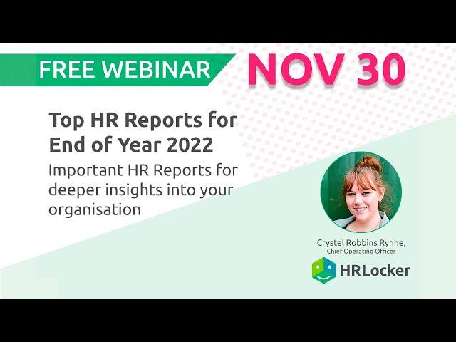 Top HR Reports for End of Year 2022