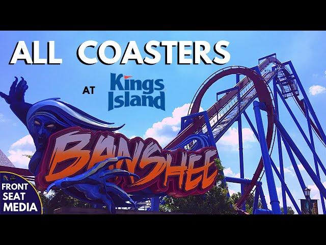 All Coasters at Kings Island + On-Ride POVs - Front Seat Media