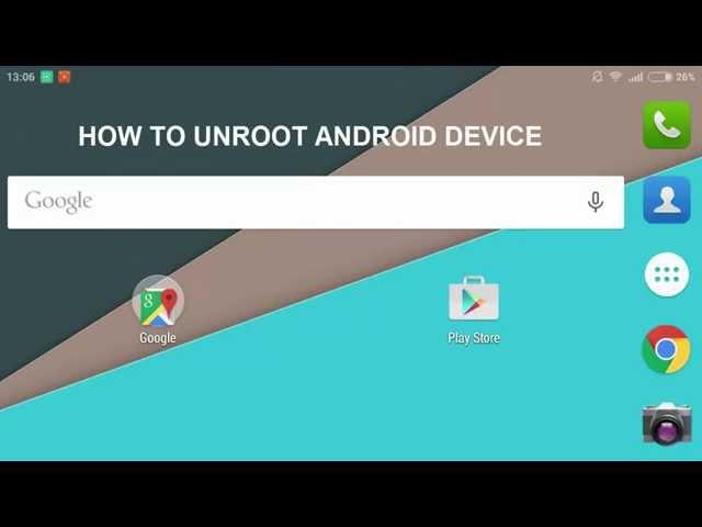 How To : Unroot Android Device