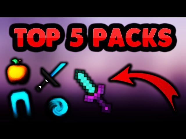 TOP 5 PVP TEXTURE PACKS | Minecraft 1.8 | Chrom