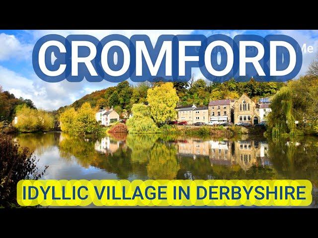 CROMFORD nice small village in Derbyshire ENGLAND  virtual walk