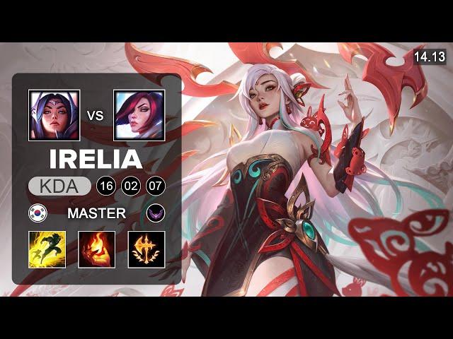 Irelia vs Fiora Top - KR Grandmaster - Patch 14.13 Season 14