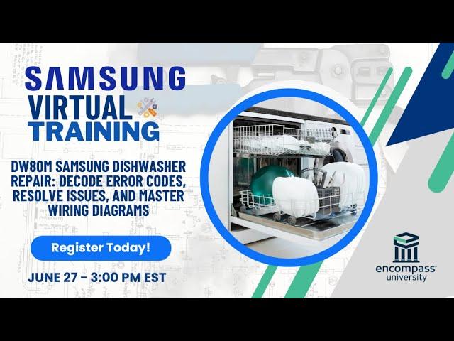 Master DW80M Samsung Dishwasher Repair: Decode Error Codes, Resolve Issues, and Wiring Diagrams