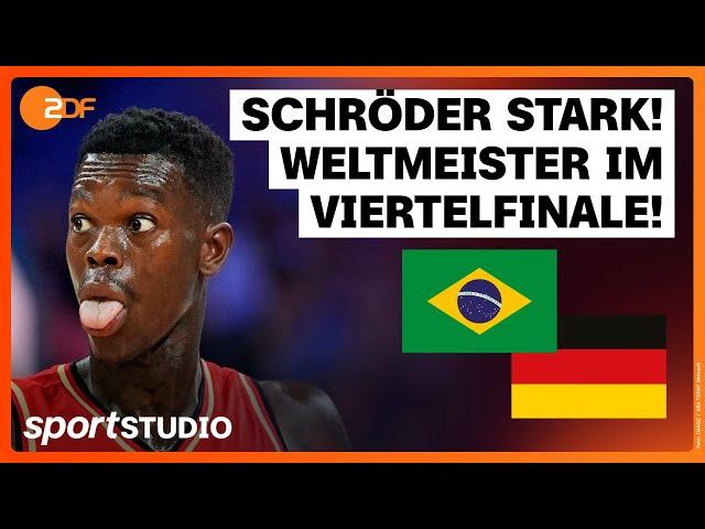 Brasilien – Deutschland Basketball Highlights | Olympia Paris 2024 | sportstudio