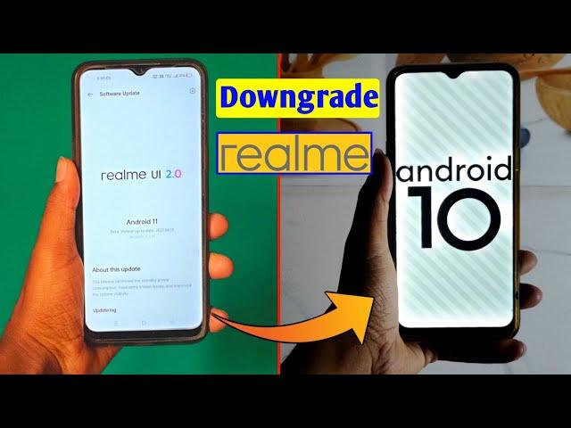 Downgrade realme Ui 2.0 to realme Ui 1.0 | How to Downgrade official Stock Rom in Realme ~100% work