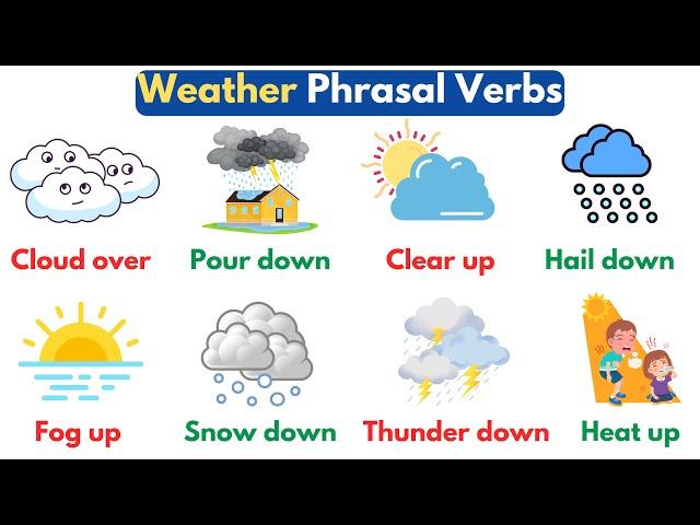 Weather Phrasal Verbs With Meaning & Examples | Phrasal Verbs English Vocabulary