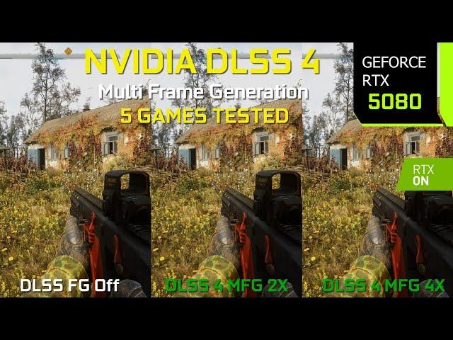 DLSS 4 Multi Frame Generation in 5 Games - The Ultimate Graphics/Performance Comparison | RTX 5080