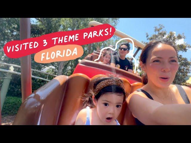 FLORIDA - Visited 3 THEME PARKS! Disney's Magic Kingdom + Animal Kingdom + Universal Studios Florida