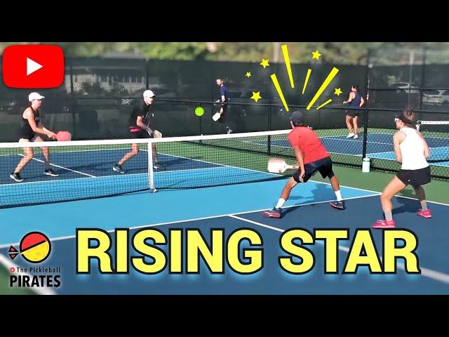 Rising Star Sammy Lee in Pickleball Mixed Doubles 4.5 MN Summer Sendoff Tournament