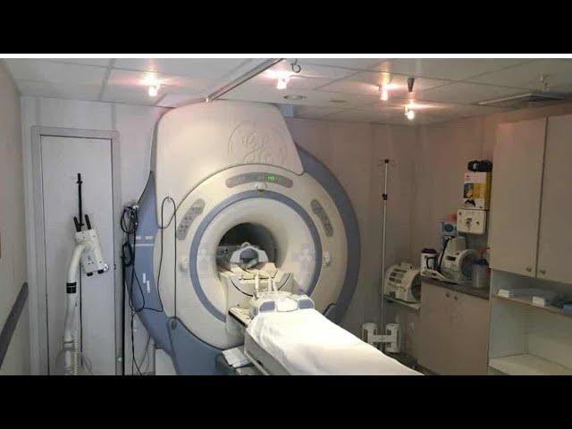 Brain MRI Sounds Filmed Inside MRI Scan Room includes Torso MRI w Contrast MRI noises