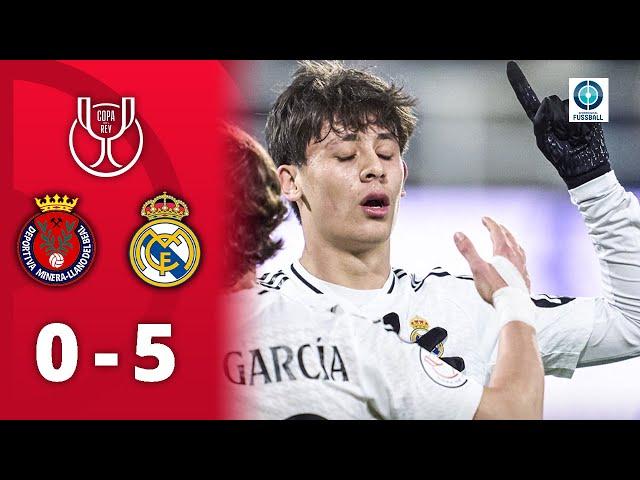 Güler trifft doppelt! Reals junge Wilde siegen souverän | CD Minera - Real Madrid