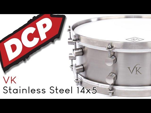 VK Drums Stainless Steel Snare Drum 14x5