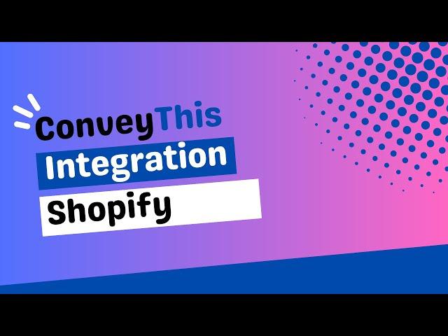 Shopify Translation App - Integration instructions on how to translate your Shopify store with AI.