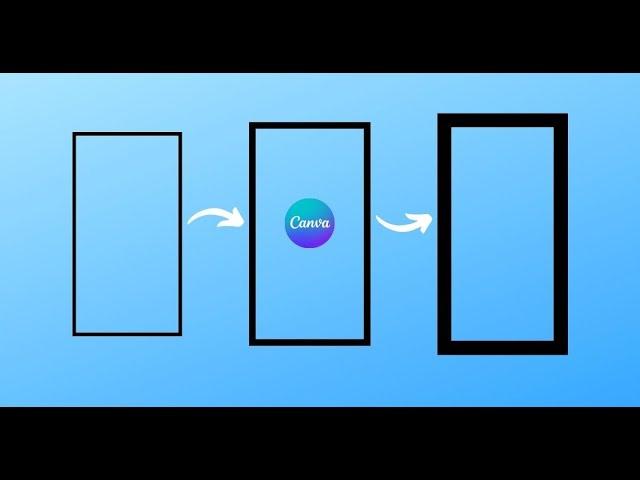 Change rectangle line thickness in Canva (make it thinner or thicker)