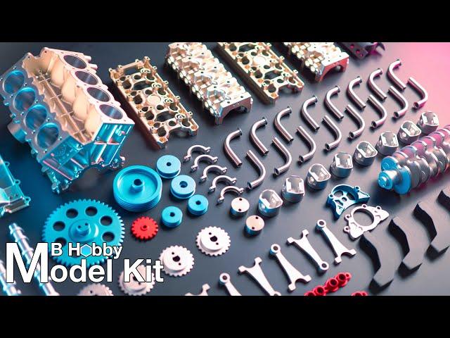 Build a V8 Engine Model Kit | Speed Build | Stirlingkit