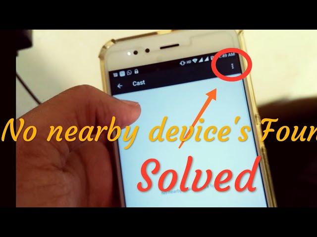 Solved "No nearby devices were found" Cast screen, wireless display problem (no rooting)