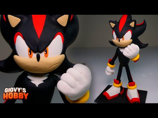 SHADOW SCULPTURE! (from Sonic)  Polymer Clay Tutorial Giovy Hobby