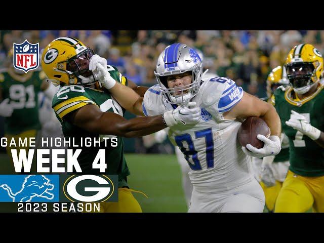 Detroit Lions vs. Green Bay Packers | 2023 Week 4 Game Highlights