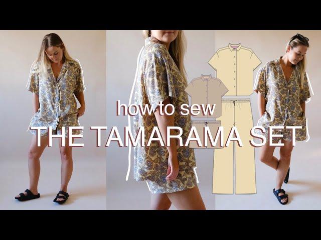 How to sew the Tamarama Set | Sewing a shirt and shorts tutorial