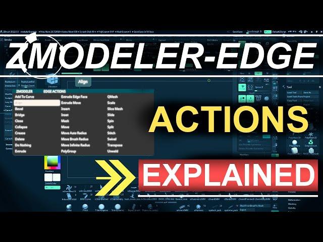 ALL ZModeler Edge-Actions (EXPLAINED)