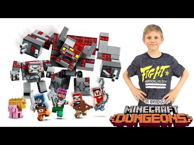 LEGO Minecraft 21163 Битва за красную пыль - Redstone Battle и Lego 21166 Заброшенная шахта