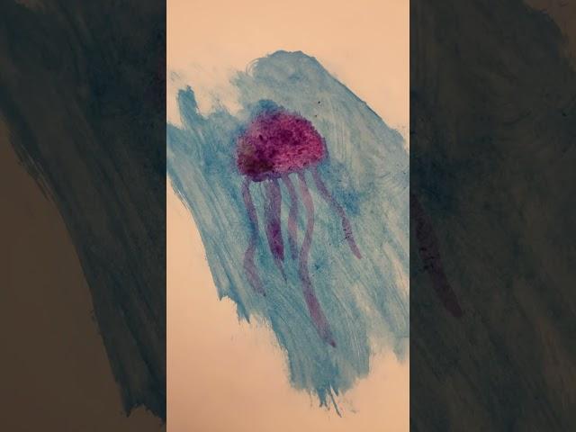 Watercolor a jellyfish with me! #watercolor #art