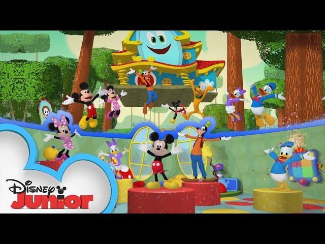 Mickey Mash-up! | Theme Song | Mickey Mouse Funhouse | Mickey Mouse Clubhouse | @disneyjr