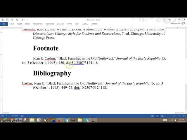 Difference between footnote and bibliography