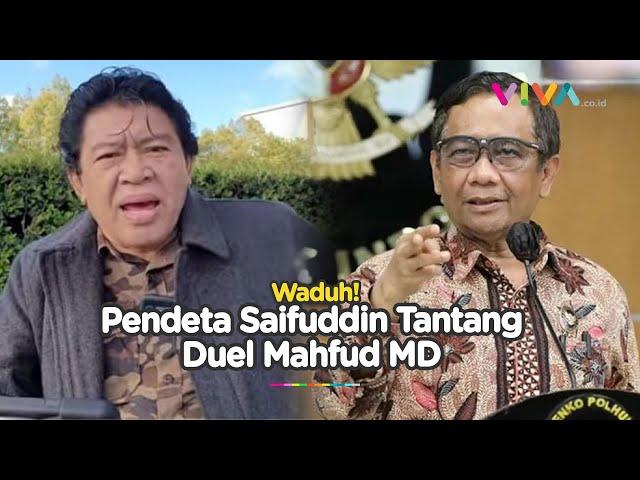 Panas! Pendeta Saifuddin Tantang Mahfud MD Duel Carok