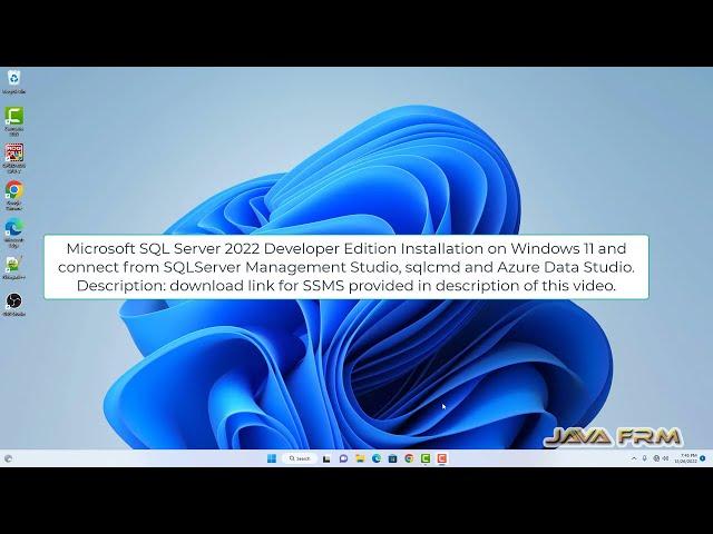 Microsoft SQL Server 2022 Developer Edition Installation on Windows 11 and connect from SSMS, sqlcmd