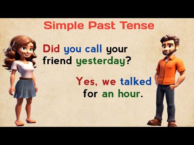 Simple Past Tense Practice | Learn English English Speaking Practice