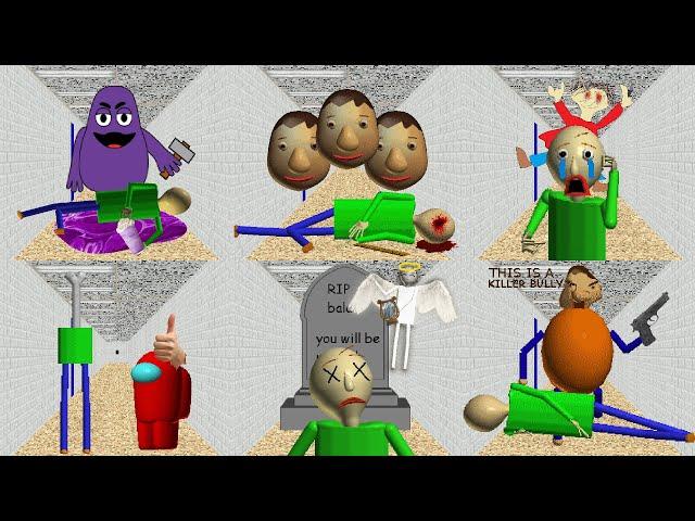 But Baldi Dies & Fainted 10 Mods Different In Baldi's Basics Mods!