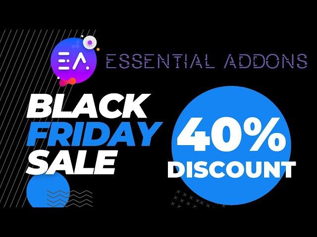 Essential Addons for Elementor Discount  WPDeveloper Black Friday Sale 2023