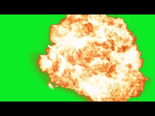 EXPLOSION green screen [no copyright]