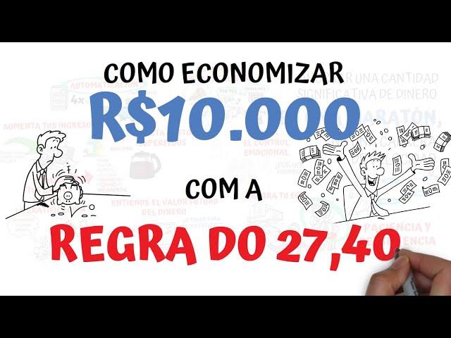 Como economizar R$10 mil Rápido | Dicas de economia de dinheiro | A Regra dos 27,40