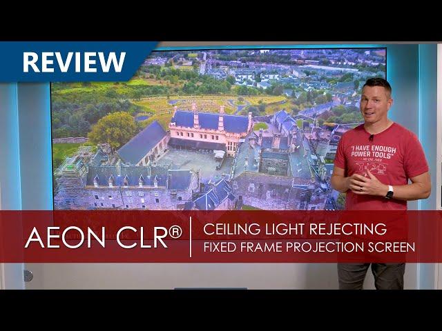 Elite Screens Aeon CLR® Ceiling Ambient Light Rejecting Projector Screen Reviewed by LRN2DIY