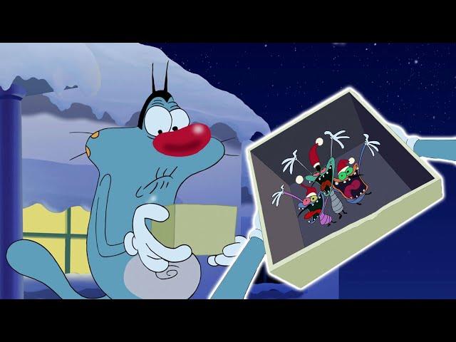 हिंदी Oggy and the Cockroaches  क्रिसमस तिलचट्टे Hindi Cartoons for Kids