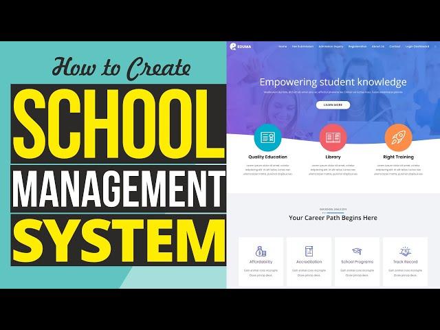 How to Make School Management System Website in WordPress   Attendance, Results, Timetable, SMS etc