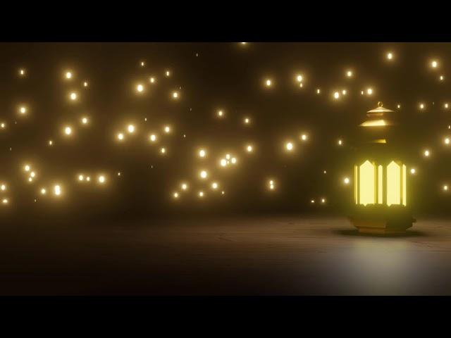 1 Hour Royalty Free Islamic Lantern Background | No Copyright Islamic Background Video