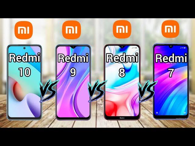 Xiaomi Redmi 7 Vs Redmi 8 Vs  Redmi 9 Vs Redmi 10 | Full Comparison (2022)