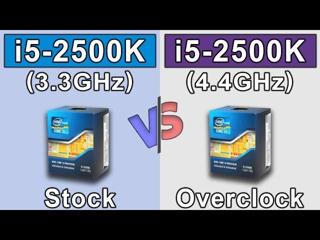 i5 2500K (stock) vs i5 2500K (overclock) | New Games Benchmarks