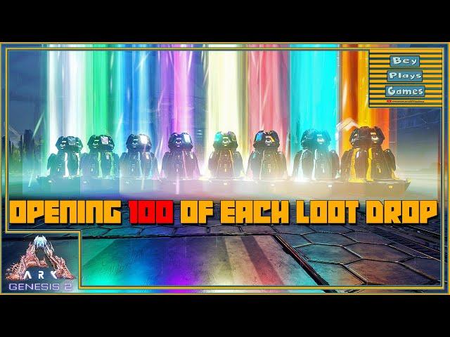 ARK: Genesis 2 | Which Supply Crate Has The Best LOOT To Farm? Opening 100 of Each Land Drop!