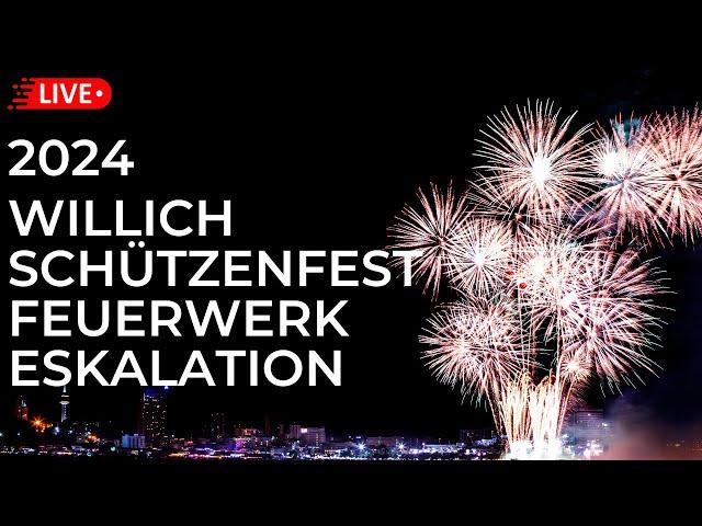 Willich Schützenfest Feuerwerk 2024 inkl  Eskalation