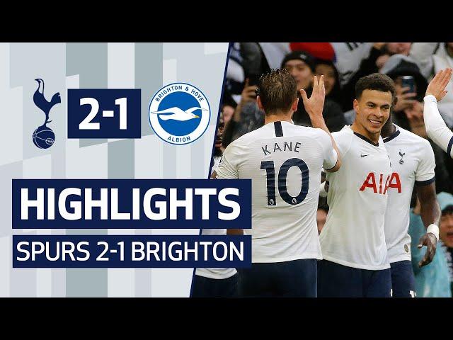 HIGHLIGHTS | SPURS 2-1 BRIGHTON | HARRY KANE & DELE ALLI SECURE COMEBACK WIN!