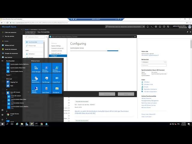 Synchronisation d’un Active Directory Local à Azure Active Directory