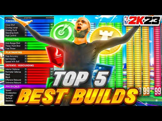 Top 5 Builds YOU MUST Make in NBA 2K23 (NEW MYPLAYER BUILDER IN NBA 2K23)