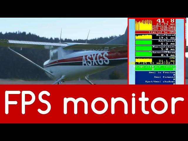 Secret FS2020 Fps monitor CPU GPU Performance Graphics Settings Optimization Bottleneck