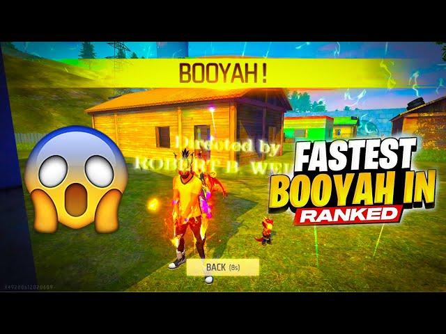 Fastest Booyah In BR Ranked - Grandmaster Region Top Gameplay - Garena Free Fire